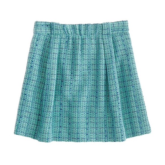 J. Crew Dresses & Skirts - J. Crew Shirred Mini Skirt in Tidepool Tweed